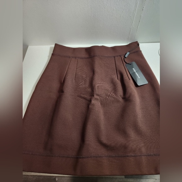 DG Brown Skirt size 48 M/L length 19" width 15" - Picture 1 of 3